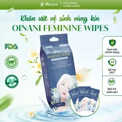 Khăn ướt vệ sinh vùng kín Oinani Feminine Wipes hương nhài – 10 tờ