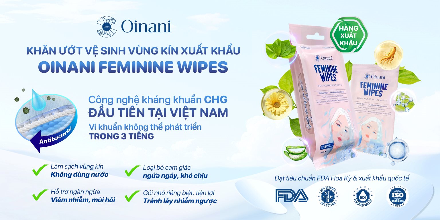 khan uot ve sinh phu nu xuat khau oinani