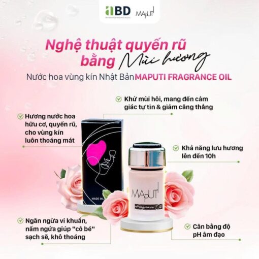 Combo sạch thơm - khăn ướt vệ sinh phụ nữ Oinani + nước hoa vùng kín Maputi - Ảnh 4