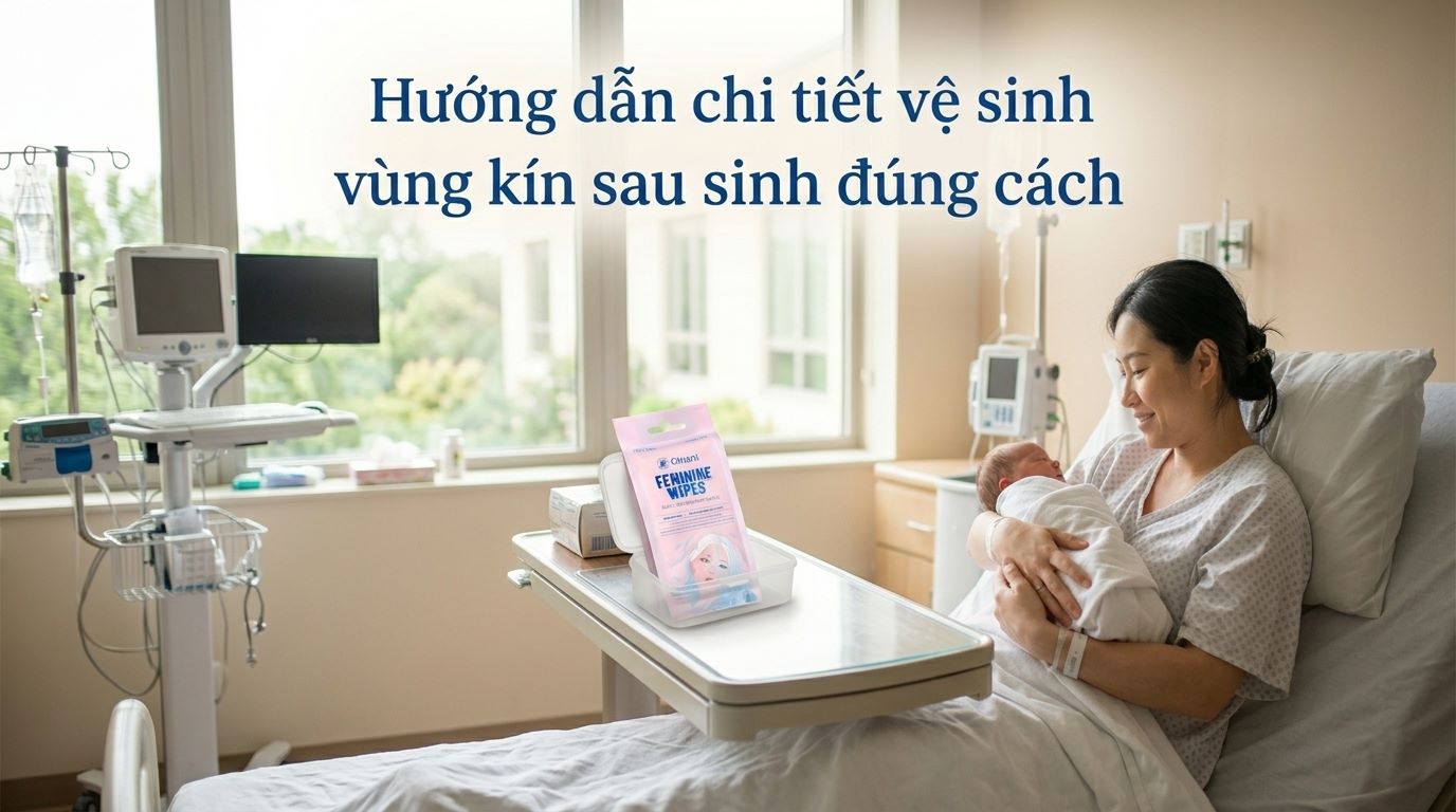 oinani Hướng dẫn chi tiết vệ sinh vùng kín sau sinh đúng cách